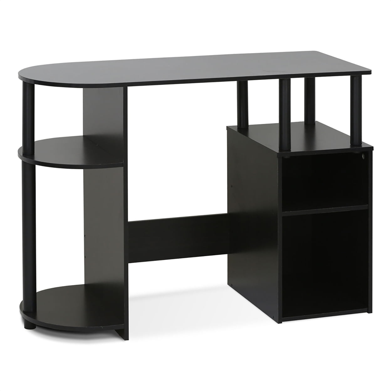15111 Jaya Simplistic Computer Study Desk With Bin Drawers, Espresso