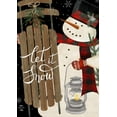 thumbnail image 3 of Briarwood Lane Snowman And Sled Primitive House Flag, 3 of 4