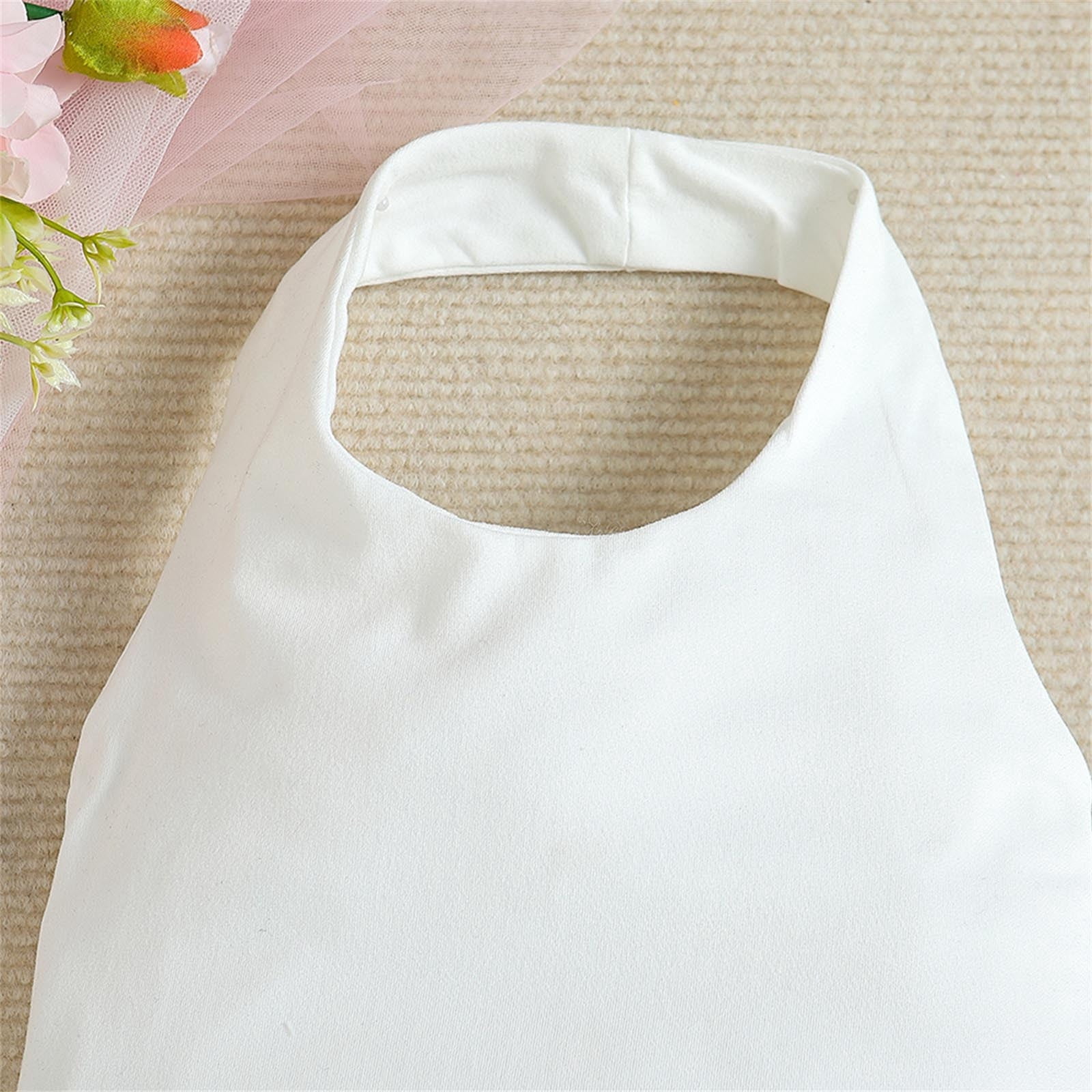 AUNVITO Wholesale Fashion Girls' Casual Short Sleeve Tank Round Neck Collar Botton Solid Long Pants Sets