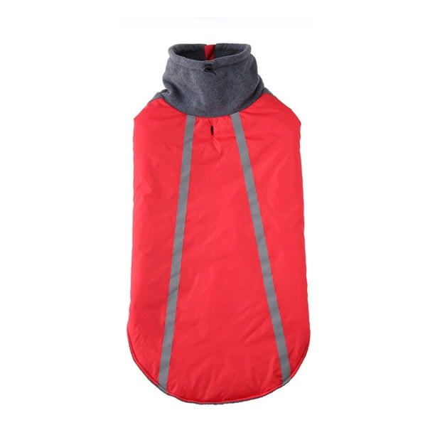 Chaqueta reflectante para mascotas al aire libre para ropa de animales pequeños, medianos y grandes a prueba de viento invierno senderismo Camping mono traje rojo XL tholdsy PT000585-09