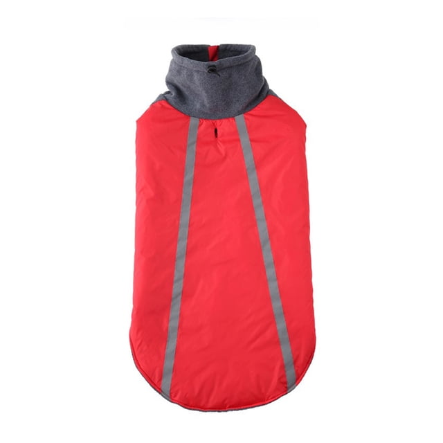 Chaqueta reflectante para mascotas al aire libre para ropa de animales pequeños, medianos y grandes, a prueba de viento, para invierno, senderismo, Camping, mono, traje rojo M tholdsy PT000585-07