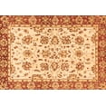 thumbnail image 1 of Ahgly Company Indoor Rectangle Abstract Orange Modern Area Rugs, 5' x 7', 1 of 4