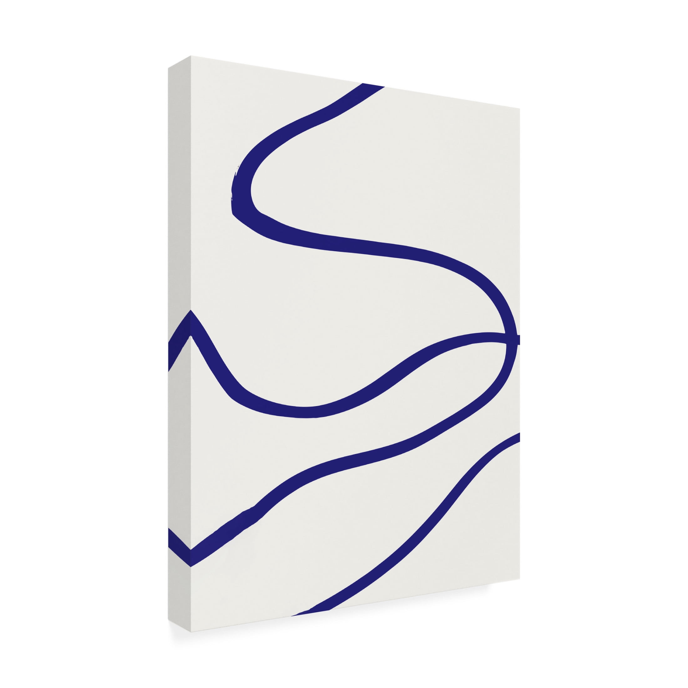 Trademark Fine Art Pictufy Studio  Blue Lines Canvas Wall Art