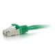 C2G Ethernet CAT 6 Cat6 Câble de 1 Pi - Blindé (STP) - Vert - Câble de Raccordement - RJ-45 (M) à RJ-45 (M) - Paire Torsadée Blindée de 1 Pi (SSTP) - - Moulée, Sans Accrochage, Torsadée - Vert – image 2 sur 3