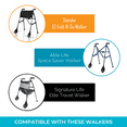 Stander Medical Senior Accessories Walker Replacement Glides, Handicap Sliders Set of 2