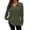 Army Green, variant on Womens Plus Size Tops Long Sleeve V-Neck Polo Shirts Pullover Sweaters Fall Winter 1X-5X