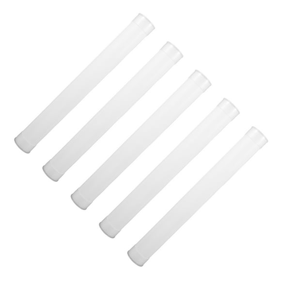 HONITANO 5Pack Document Shipping Tube for Storing Maps and Posters in White