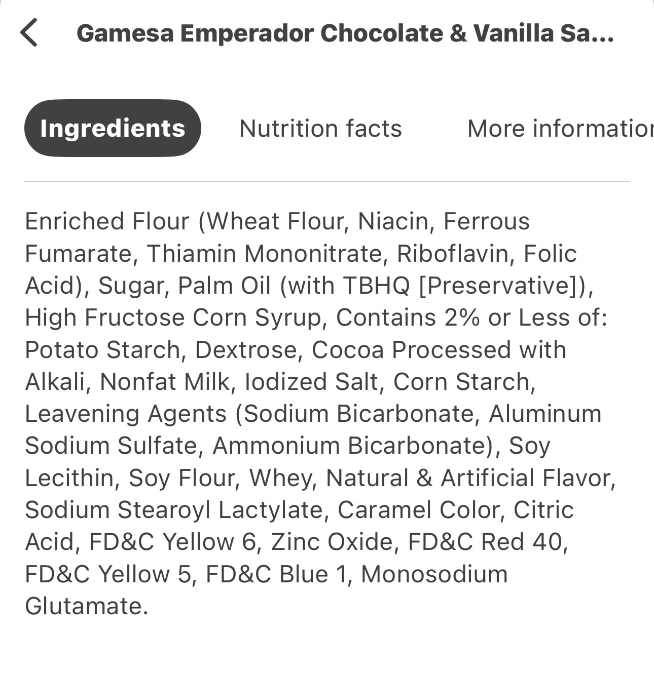 Gamesa Mix Emperador | Limon | Vainilla | Choco | Nuez |Mexican Cookies | 5 pack