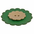 thumbnail image 4 of Mibo 8 Pcs Résine de Nylon - Forme Marguerite - Bouton Festif des Fêtes - 36L(22mm) - 2 Trous - Paillettes Dorées, 4 of 4