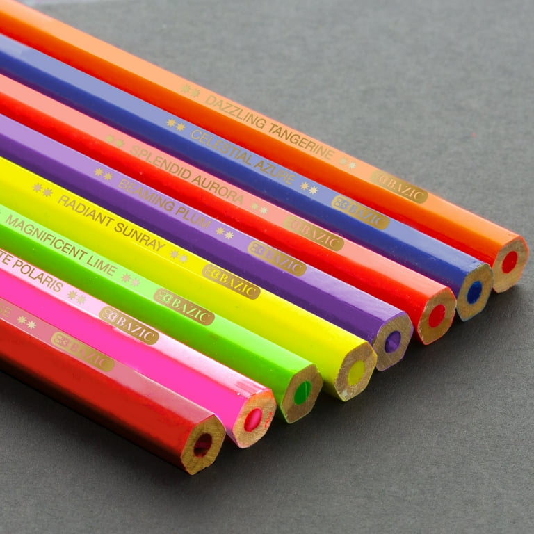 Bazic Products Bazic 8 Neon Colored Pencils / Box Qty - 24