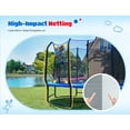 thumbnail image 2 of ORCC 1200LBS Capacity Oval 8X13FT Heavy-Duty Yard Trampoline for Kids & Adults with Safety Enclosure, 1.6mm Thickened Steel Frame & Reinforced Legs, Outdoor Gymnastics Trampoline, 2 of 9