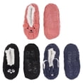thumbnail image 2 of BambooMN Adult Super Soft Warm Cozy Animal Slippers Assortment C, Extra Large 3 Pairs, 2 of 7