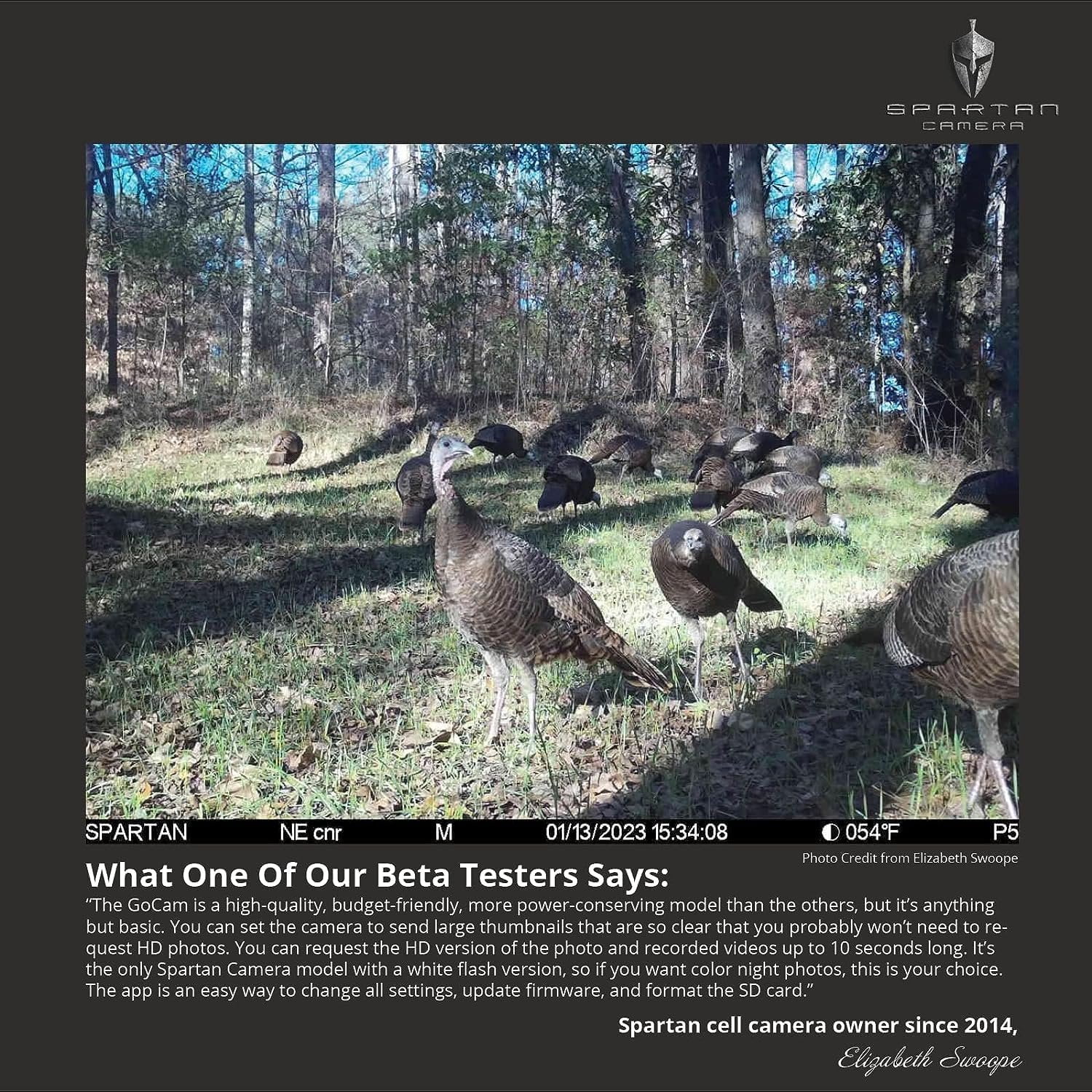 Spartan Camera Gocam 4G LTE Trail Camera, Free Roaming, Remotely Update Settings, HD Video, Photo, Blackout Flash, Hunting, Security, Surveillance + 32GB SD Card AT&T