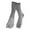 Light Gray, variant on Women Striped Tabi Stockings Toe Separator Mid Calf Non Comfortable Socks Black