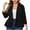 Black, variant on Women Plus Size Casual Blazer Open Front Long Sleeve Work Office Cardigan Jackets Lapel Ruffle Hem Blazer Suit Jacket Red 4XL