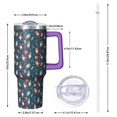 thumbnail image 2 of Dark Blue Christmas Gnome and Gift Pattern Tumbler with Handle and Lid,40oz Double Wall Vacuum Insulated Tumbler,Cups Gift for Women and Men, 2 of 7