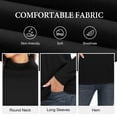 thumbnail image 5 of Asklazy Women's Turtleneck Sweater Long Sleeve Cozy Warm Casual Lightweight Soft Pullover Jumper Tops,US Size,Black,M, 5 of 8