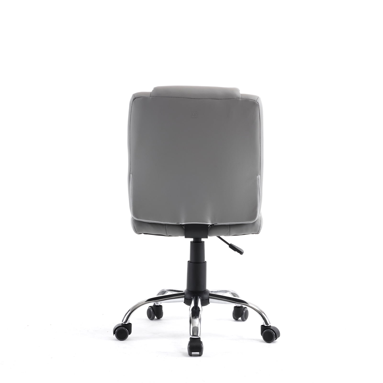 Genesis Task Stool Armless Desk Chair, 18"-22" Adjustable Height for Home Office, Bar, Manicure Technician Stool Nail Salon, Grey
