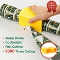 2PC Wrapping Paper Cutter Christmas Paper Roll Cutters Paper Cutter