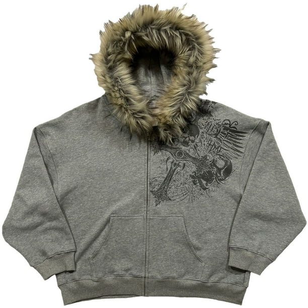 WILLBEST Sudaderas para Hombre, Estilo Retro, con Capucha y Forro Suave, con Diseño Estampado, Manga Larga, Cómoda, Informal, Ropa De Abrigo Acogedora A La Moda XGrande