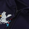 thumbnail image 4 of Autumn Girls Hoodie Coat Casual Zipper Long Sleeved Hoodie Top European and Style Children's Wear Z0D-Black, 2-3 Years, 4 of 6