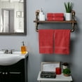 thumbnail image 2 of Superior Hymnia Egyptian Cotton Hand Towel Set, Red, 2 of 6