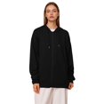 thumbnail image 1 of Plus Size Coat Hooded Long Sleeve Casual Coat For Everyday And Vacation With Drawstring Design Ideal For Any Season, 1 of 5