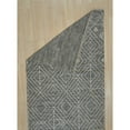 thumbnail image 3 of EORC Charcoal Handwoven Wool Contemporary Punja Kilim Rug, 8' x 10', 3 of 4