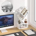 thumbnail image 5 of LEYAOYAO Vertical Tree Book Shelf, 5 Tier Black Tree Bookshelf,Desktop Bookcase,Modern Desk Display Storage Bookshelf for Office, White, 5 of 8