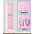 thumbnail image 3 of Organizador de Zapatos MISSLO para Niños, 2 Paquetes, para Colgar en la Puerta, Color Rosa, 3 of 7