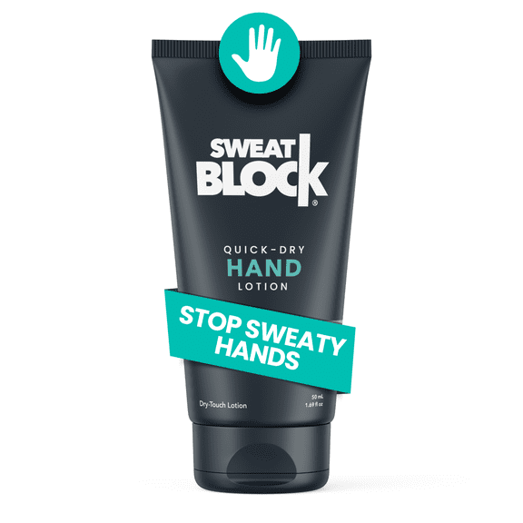 SweatBlock Antiperspirant Lotions for Dry Hands - Quick-Dry Formula, 1.69 fl oz