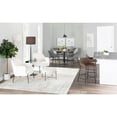 thumbnail image 3 of Daniella Contemporary Dining Chair in Black Metal and Charcoal Fabric by LumiSource - Set of 2, 3 of 12
