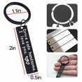 thumbnail image 2 of DESIGNICE 2026 New Drive Safe Keychain for Him, Stainless Steel Boyfriend Birthday Gifts, Titanium Steel I Love You Gifts for Him, Black, Style1, 2 of 6