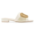 thumbnail image 3 of Cecelia New York MAUI Slide Sandal Alabaster White Leather Embellished Flat Mule (ALABASTER, 6.5), 3 of 6