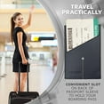 thumbnail image 3 of Alban Genuine Leather Slim Passport Holder with RFID Protection - Navy Blue, 3 of 6