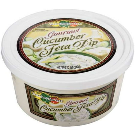 Fresh Food Concepts: Gourmet Cucumber & Feta Cheese Dip, 12 oz