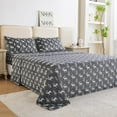 thumbnail image 7 of softan Flannel Sheets King 4-Piece Plush Fleece Sheet Bed Sets with 15" Deep Pocket Fitted Sheet, Flat Sheet and Pillowcase, Deer Print, 7 of 7
