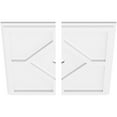 thumbnail image 2 of 18"OD x 1"ID x 6 1/4"C x 1"P Embry Architectural Grade PVC Contemporary Ceiling Medallion, Two Piece, 2 of 11