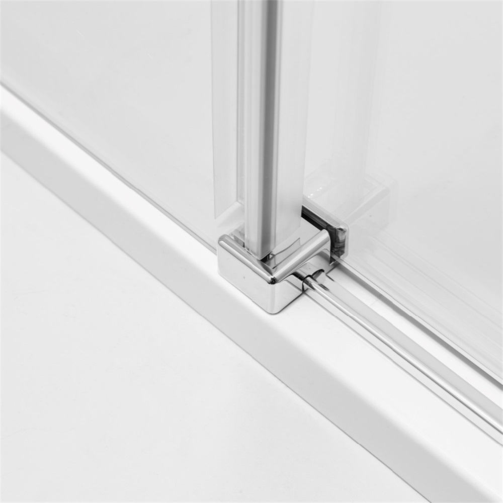 Kepooman 60 W x 76 Shower Door, Frameless Bypass Sliding Hinged Bathtub Door for Hotel Bathroom Kepooman 60 W x 76 Shower Door, Frameless Bypass Sliding Hinged Bathtub Door for Hotel Bathroom