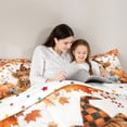 thumbnail image 6 of Castle Fairy Highland Cow 2pcs Bedding Comforter Set,Botanical Pumpkin Twin Comforter Sets,Autumn Harvest Breathable Bedding Set,Luxury Children Bedroom Decor,Reversible, 6 of 8