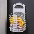 thumbnail image 4 of CasaChic Household Foldable Hole Wall Mounted Dirty Clothes Storage Basket, Multifunctional Bathroom Clothing Organizer, 4 of 6