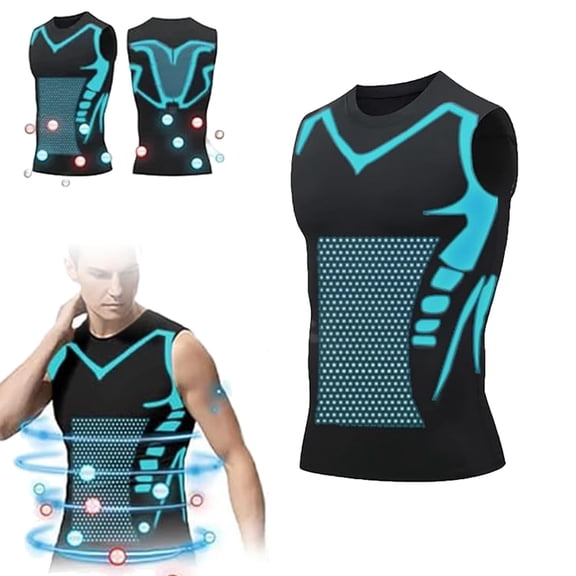 Compression Shirt Men, 2026 New Version Ionic Shaping Sleeveless Vest for Men to Shape Your Body