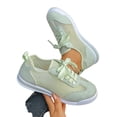 thumbnail image 3 of Sneakers for Women Lace Up Mesh Casual Breathable Knit Flat Sneakers Non-Slip Outdoor Daily Shoes, 3 of 5