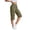 Army Green #024, variant on Bermuda Cargo Shorts for Women Casual Long Knee Length High Waisted Stretch Wide Leg Summer Outdoor Hiking Capri Pants, M