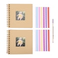 thumbnail image 2 of Juego De álbumes De Bricolaje Para Bebés, Kit De álbumes De Recortes De Tapa Dura De 2 Piezas Con Cubierta De Ventana Para Tendencias Personalizadas, Libro De Arte Para Niños, 2 of 7
