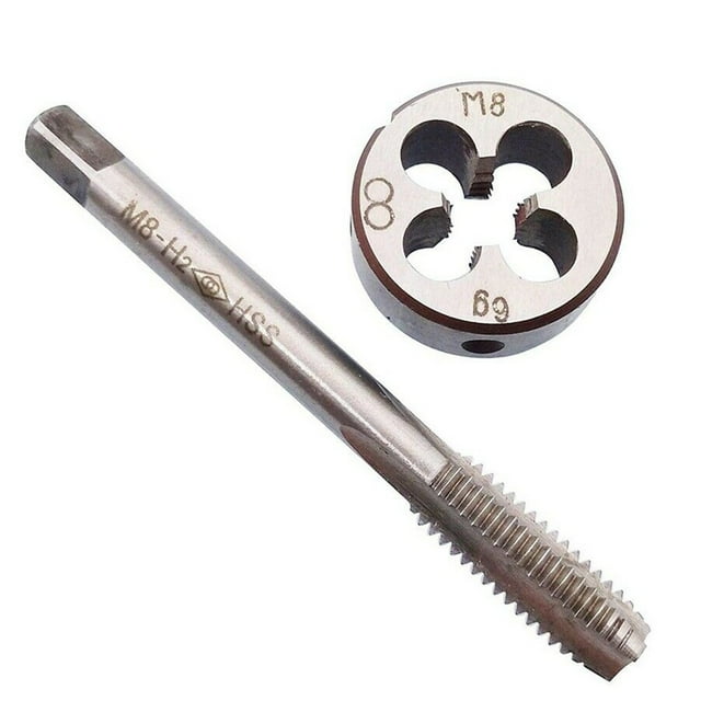 MYG M8 x 1.25mm Robinet & M8 x 1.25mm Filetage Métrique Main Droite Acier Haute Vitesse