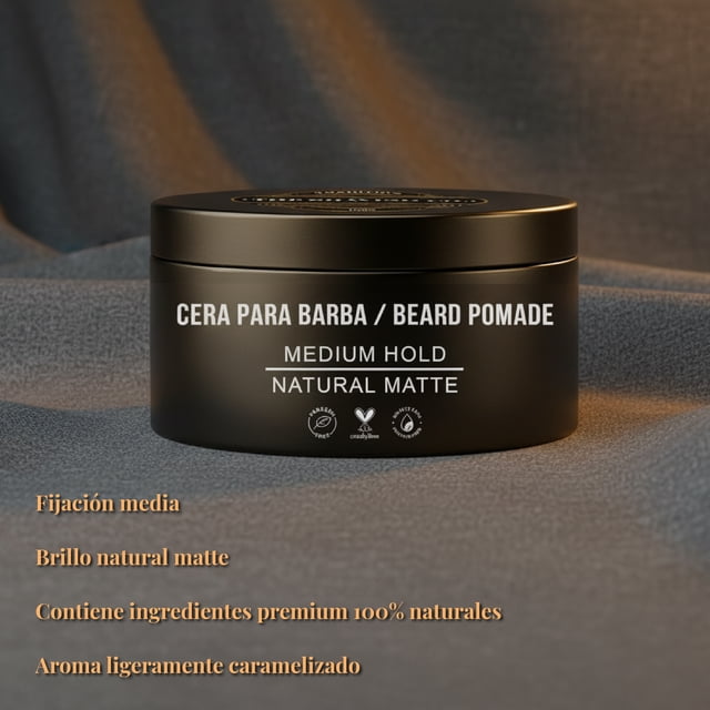 Cera De Barba Beard Pomade Hidrata Moldea Humecta Shaving Co amarillo 1