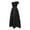 Black, variant on Plus Size Formal Dress for Women Women's Split Bodycon Evening Long Dress (Black,L)