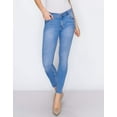 thumbnail image 2 of RING OF FIRE Women's Monica Mid Rise Ankle Skinny Fit Jeans, 2 of 10
