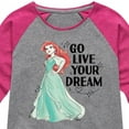 thumbnail image 3 of Disney Princess - Go Live Your Dream - Toddler & Youth Girls Raglan Graphic T-Shirt, 3 of 5